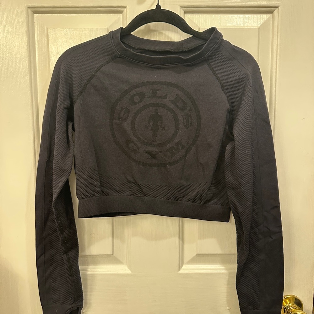 Gold’s Gym Black Cropped Athletic Pullover